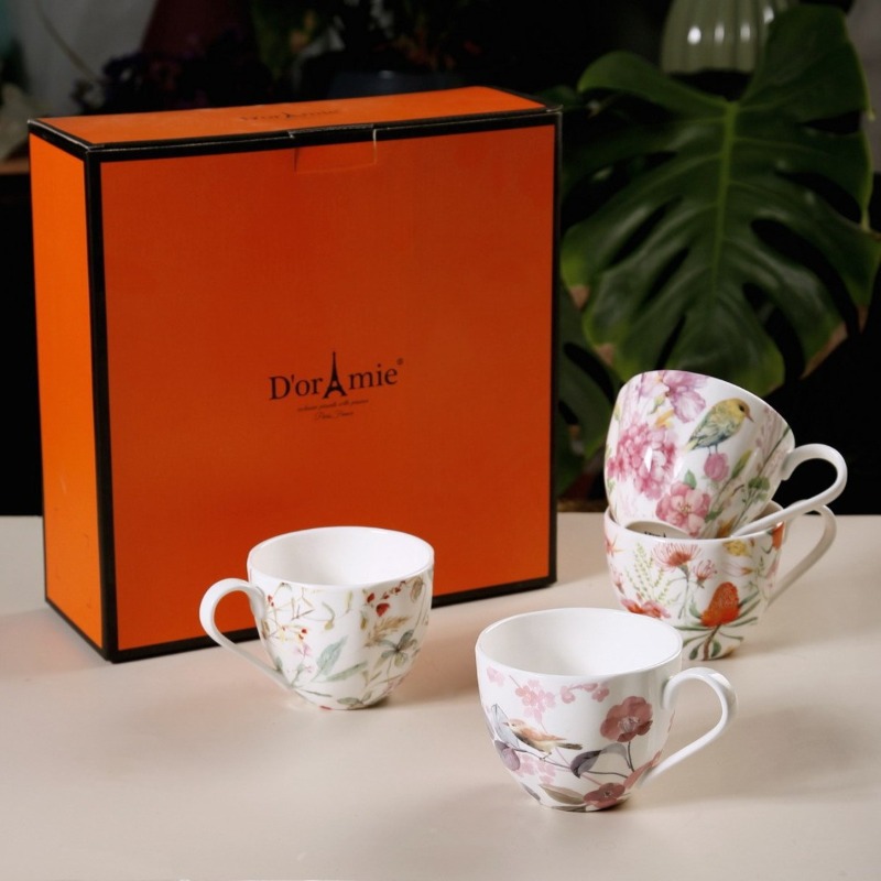 Xbloom Coffee Tea - 4Pcs Pack, Coffee Mugs, Premium Porcelain