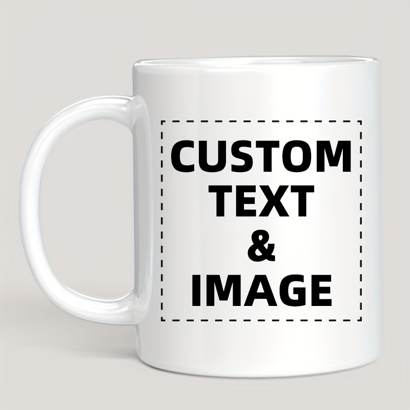 Custom Photo & Text/Logo Mug - - огляд і ціна Coffee Tea Name