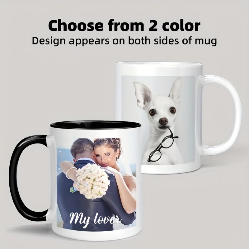 Custom Photo & Text/Logo Mug - - огляд і ціна Coffee Tea Name