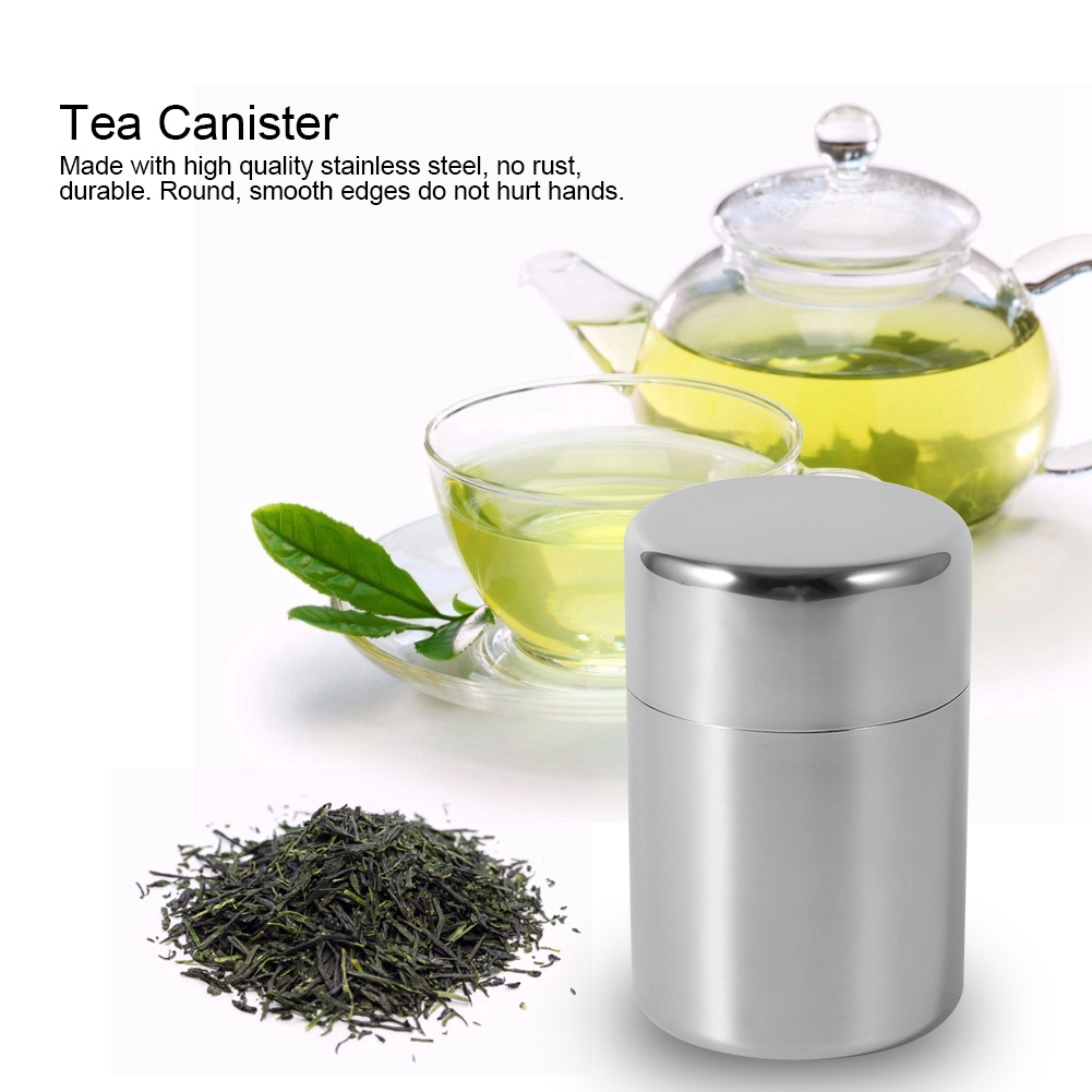 Stainless Steel Tea Tins Canis - огляд і ціна Coffee Tea Sugar