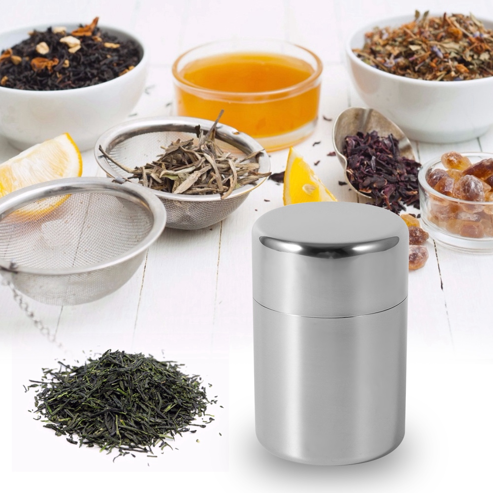 Stainless Steel Tea Tins Canis - огляд і ціна Coffee Tea Sugar