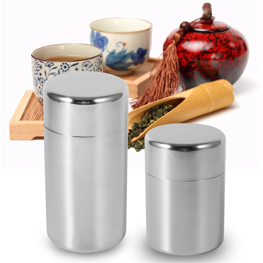 Stainless Steel Tea Leaf Tins  - огляд і ціна Coffee Tea Sugar
