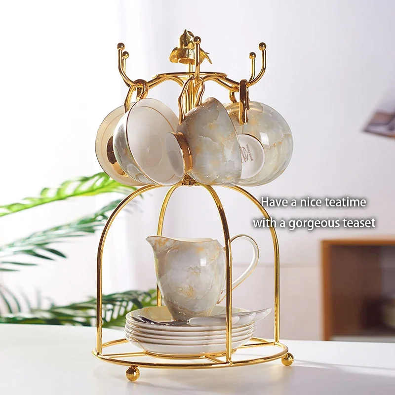 Marble Bone China Coffee Set M - огляд і ціна Coffee Tea Sugar