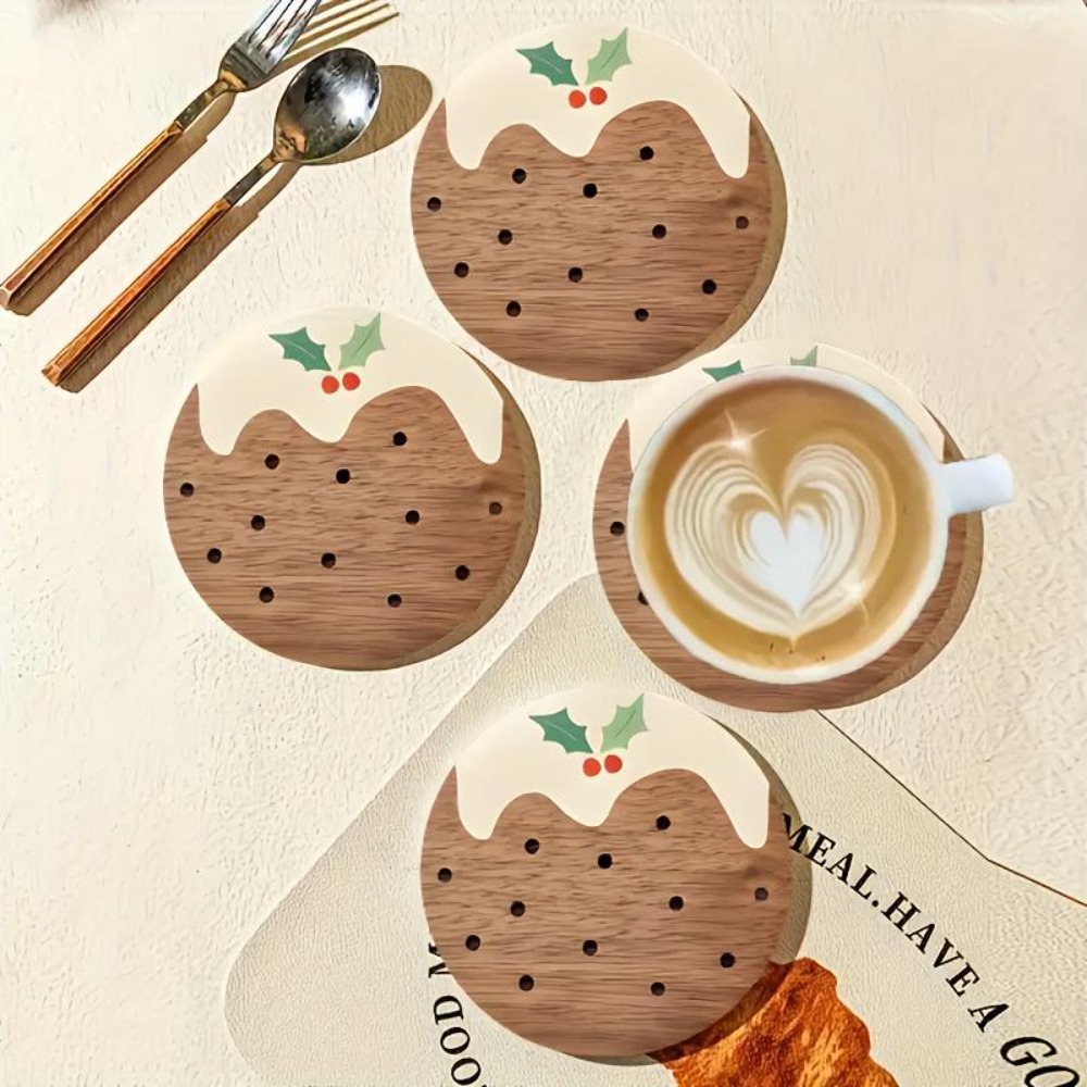 Wooden Cup Coasters Set Puddin - огляд і ціна Coffee Tea And Sugar Set