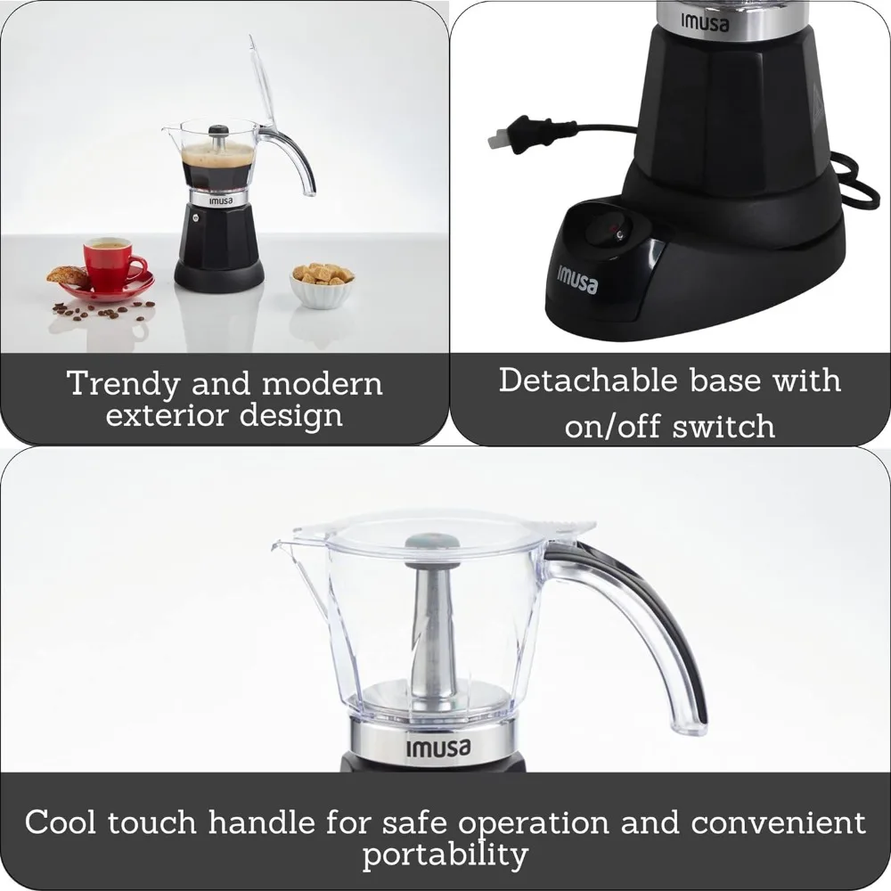 %a Imusa 3-6 Cup Electric Espr - огляд і ціна Moka Pot Stove